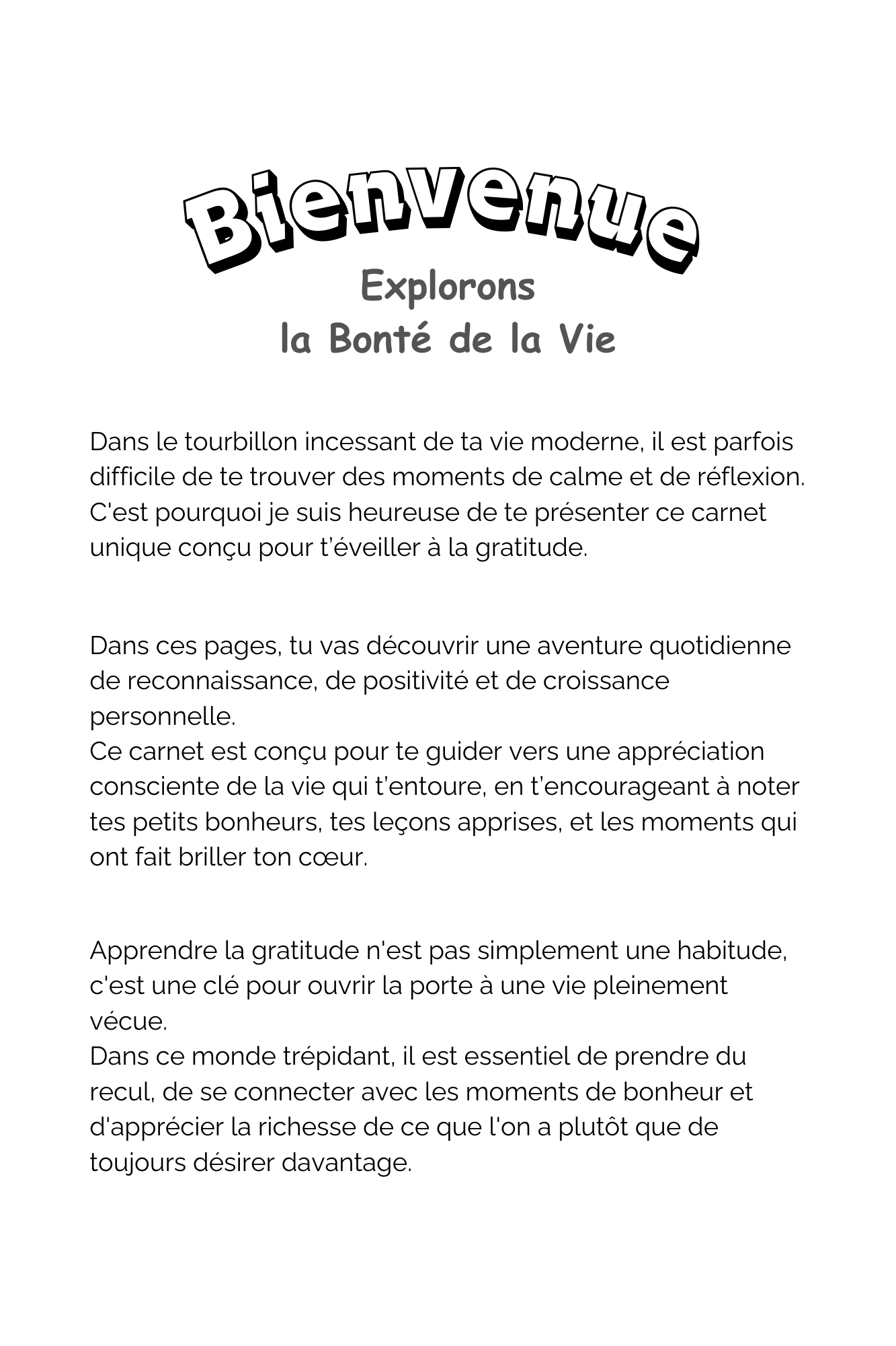 Carnet de Gratitude N°2