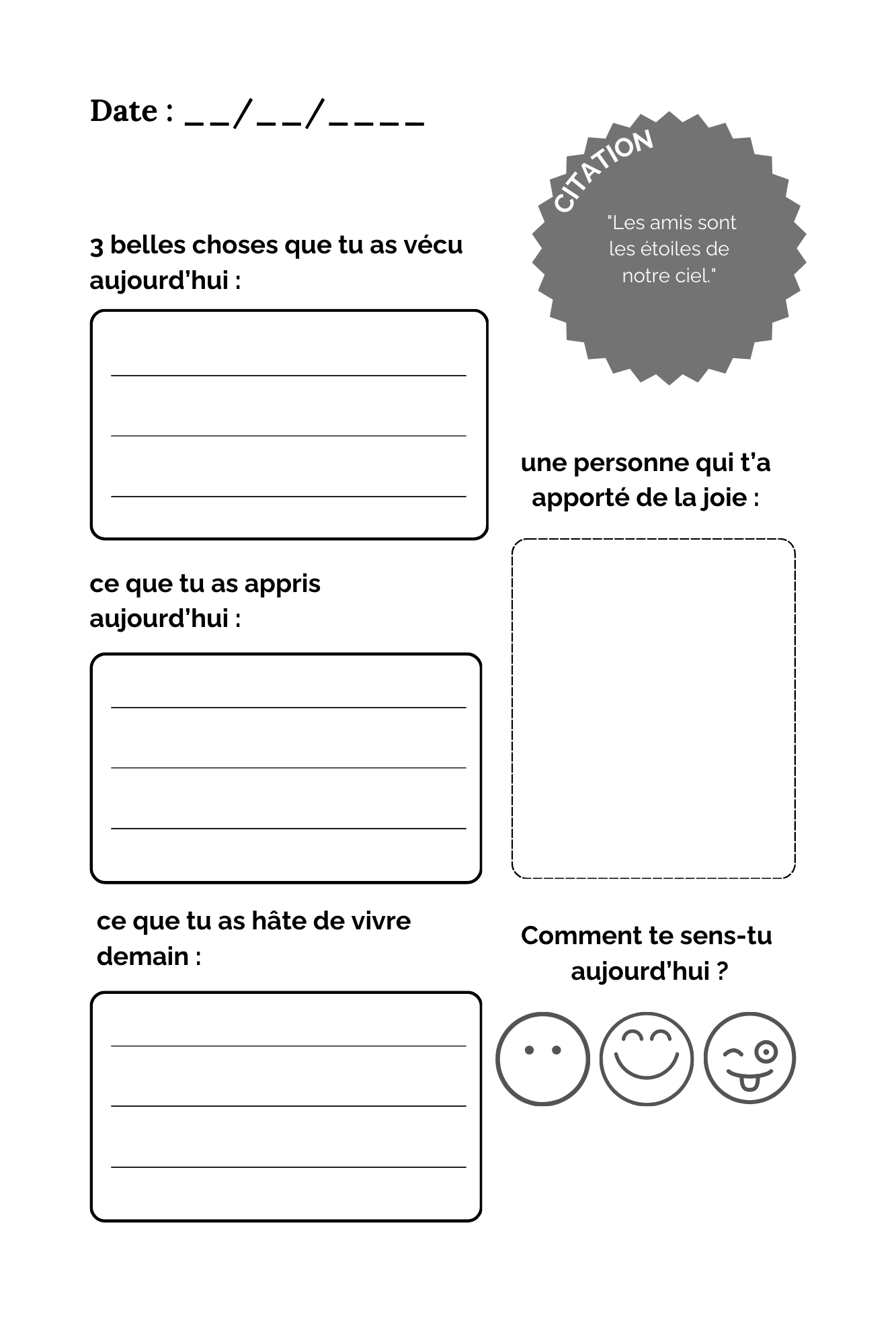 Carnet de Gratitude N°2