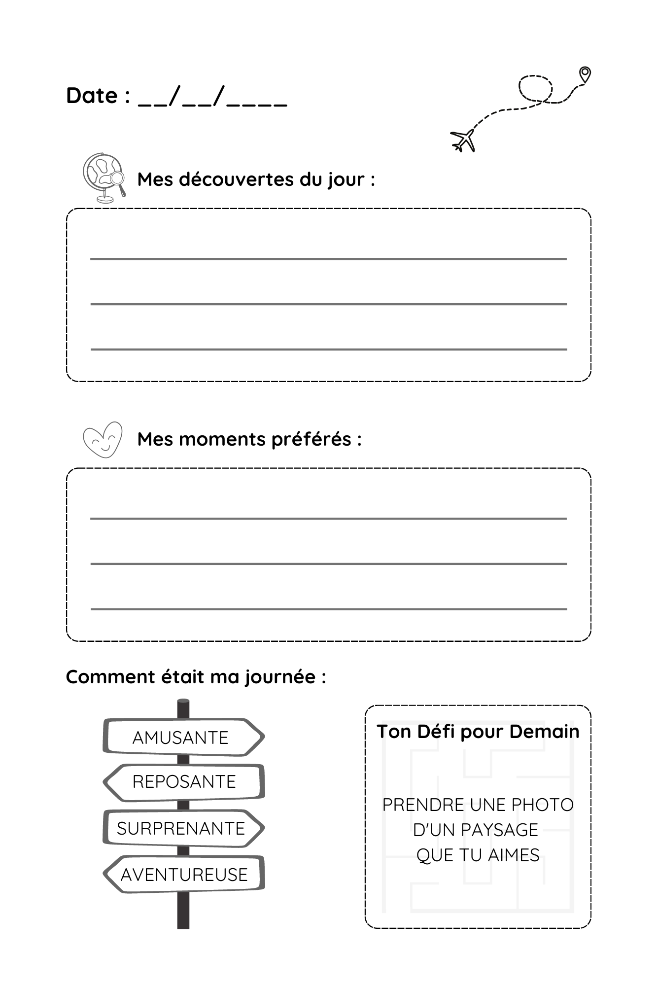 Carnet de Voyage - 30 jours