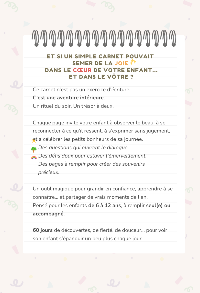 Mon Carnet de Joies – 60 jours pour cultiver la gratitude en famille