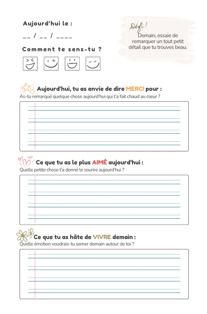Mon Carnet de Joies – 60 jours pour cultiver la gratitude en famille